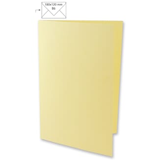 Doble kort B6 - Beige , 5 stk
