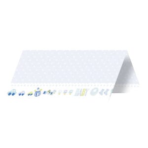 KMK: Bordkort - Baby Blue 10 stk