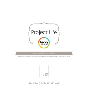 Project Life: 6x8 Photo Pocket Pages 12/Pkg