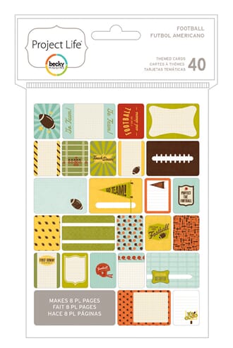 Project Life: Football - Themed Cards