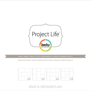 Project Life: Small Variety 6 - Photo Pocket Pages 12/Pkg