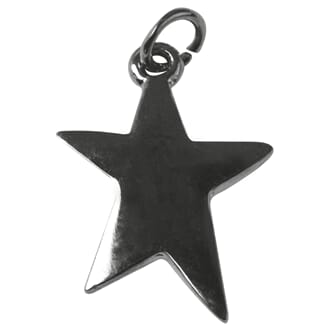 Charms - sølvfarget Stjerne 1/Pkg