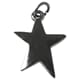 Charms - sølvfarget Stjerne 1/Pkg