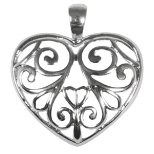 Anheng - Hjerte med ornamenter