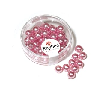 Renaissance 6mm - Orchid, voksperle av glass