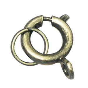 Antikk lås med motring 9 mm - Gullfarget metall, 2/Pkg