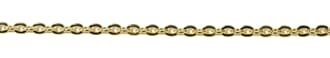 Messing anker-lenke 1,2mm - Gullbelagt - 60 cm