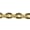 Messing anker-lenke 1,2mm - Gullbelagt - 60 cm