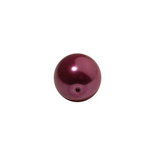 Fuchsia - 16mm ø  - Glassvoks perle, 1 stk