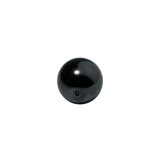 Anthracite - 16mm ø  - Glassvoks perle, 1 stk