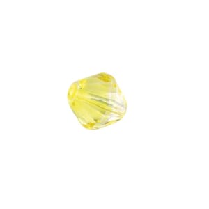 Indian Yellow - 14mm Cone - Glass-faceted double cone, 1 stk