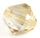 Champagne Gold - 14mm Cone - Glass-faceted double cone 1stk