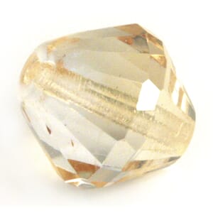 Champagne Gold - 14mm Cone - Glass-faceted double cone 1stk