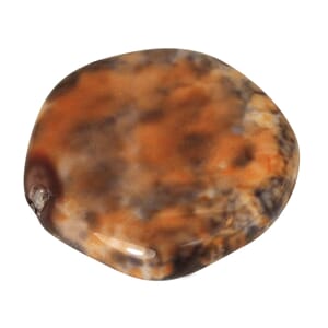 Red Earth - 15mm pentagon - Glass marble Disc, 1 stk
