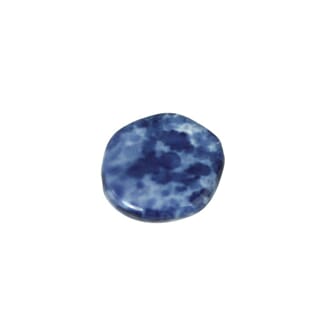 Midnight Blue - 15mm pentagon - Glass marble Disc, 1 stk