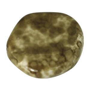 Avocado - 15mm pentagon - Glass marble Disc, 1 stk