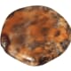 Red Earth - 19mm pentagon - Glass marble Disc, 1 stk