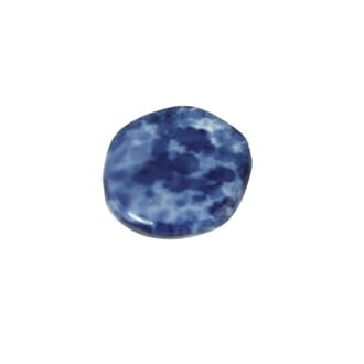 Midnight Blue - 19mm pentagon - Glass marble Disc, 1 stk