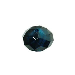 Petrol Blå - 18mm Faceted - Acrylic-jewellery-bead, 1 stk