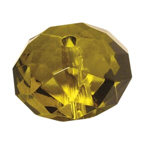 Fumy Topaz - 18mm Faceted - Acrylic-jewellery-bead, 1 stk