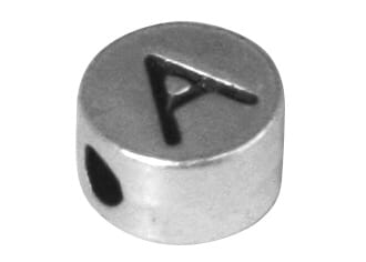 Metall perle A - ø 7 mm, hull 2 mm