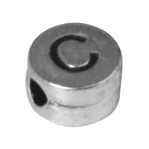 Metall perle C - ø 7 mm, hull 2 mm