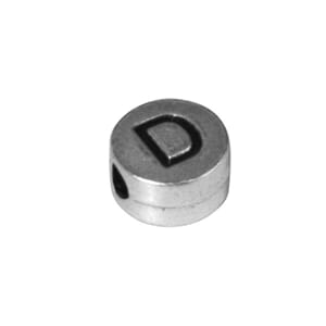Metall perle D - ø 7 mm, hull 2 mm