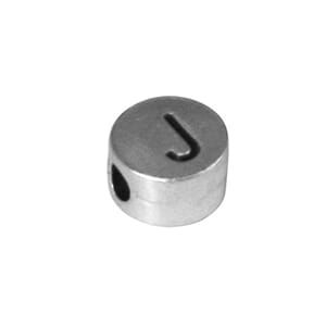 Metall perle J - ø 7 mm, hull 2 mm