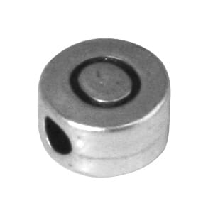 Metall perle O - ø 7 mm, hull 2 mm