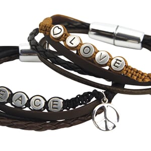 Metall perle Hjerte - ø 7 mm, hull 2 mm