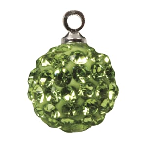 Shamballa Perle anheng - 10mm ø, May-green