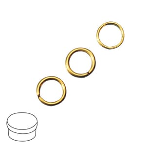 Ring - Gull, 8mm, ø 1.0 mm, 50 stk