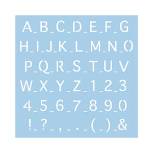 Stensil: Scripture 2 - 30x30 cm
