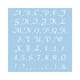 Stensil - Classical scripture 2, str 30x30 cm
