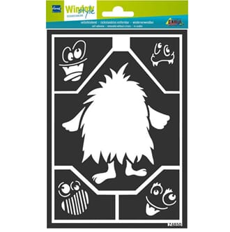 HOME DESIGN Window Style Design Stencil Small Monster