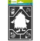 HOME DESIGN Window Style Design Stencil Small Monster