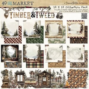 49 and Market - Timber And Tweed 12x12 inch Collection Pack