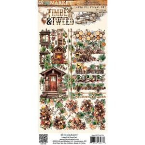 49 And Market - Floral, Timber And Tweed Laser Cut Outs