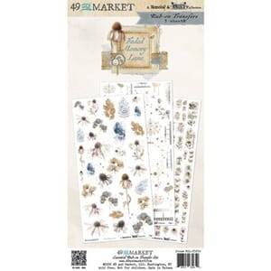 49 And Market - Faded Memory L Rub-On 6x12 inch Transfer Set