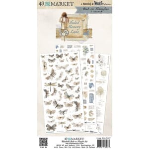 49 And Market - Faded Memory L Rub-On 6x12 inch Transfer Set