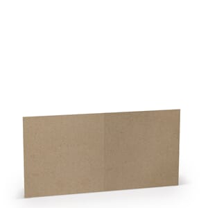 Kort - Kraft papir, 15,7x15,7 cm, resirkulert papir, 25/Pkg