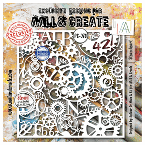 Aall and Create - Steamheart Field 6x6 Inch Stencil Steamhea