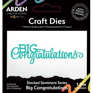 Arden Creative - Craft Die Stacked Big Congratulations