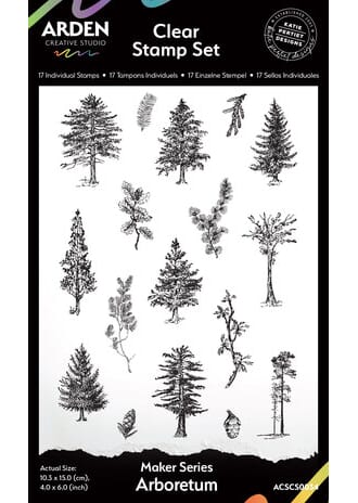 Arden - Maker Series 4x6 Inch Stamp Set Arboretum