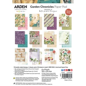 Arden - Garden Chronicles 6x8 Inch Paper Pad by Katie Pertie