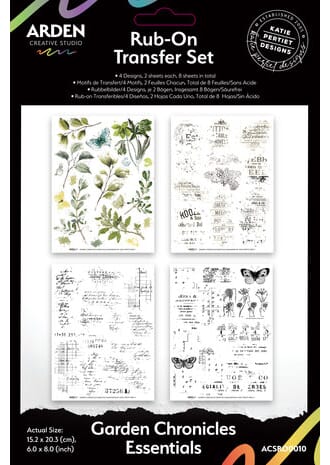 Arden - Garden Chronicles Essentials 6x8 Inch Rub-On Transfe