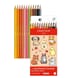 Caran d'ache - Cute Animals fargeblyanter, akvarell, 12stk