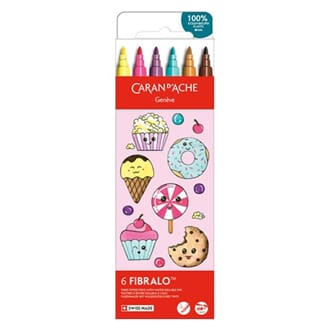 Caran d'ache - Candy World Fibralo, 6 stk