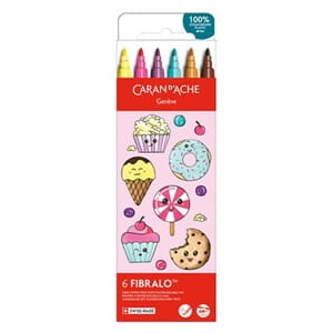 Caran d'ache - Candy World Fibralo, 6 stk