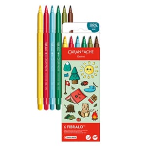 Caran d'ache - Kawaii Swiss Fibralo, 6 stk